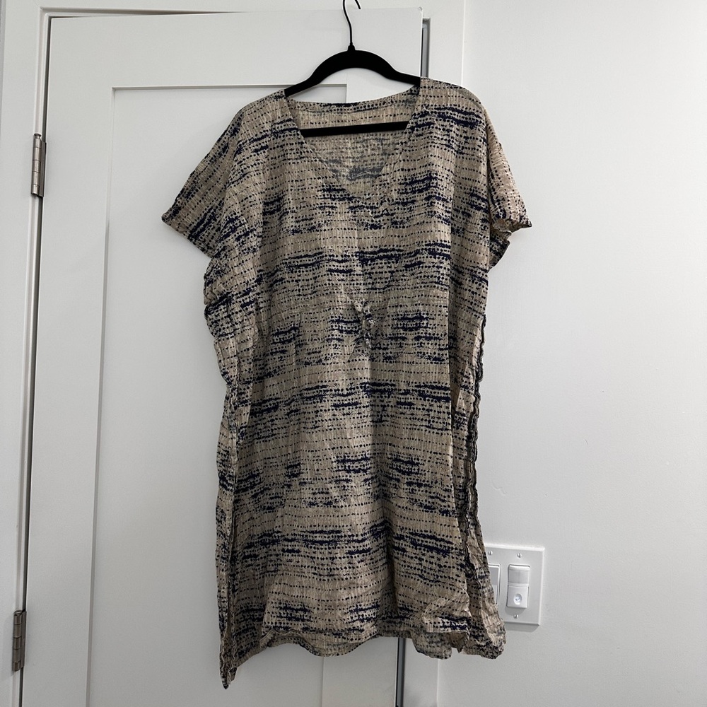 Patterned Beach Coverup/Tunic Dress
